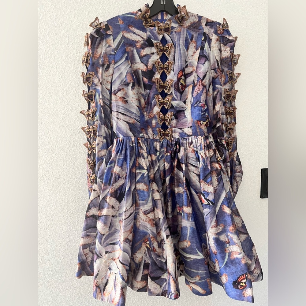 Botanical butterfly dress